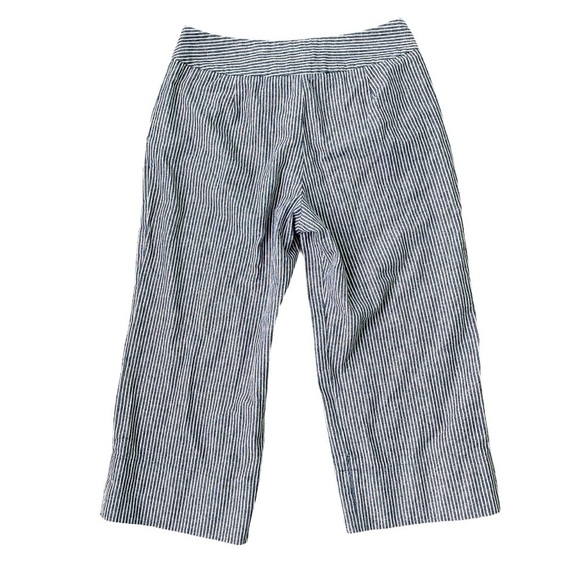 SANDRO Sportswear blue cropped pants size 10 - Picture 2 of 6